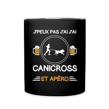 I canicross Aperitif Trainer - Tasse einfarbig - Schwarz - Vorne