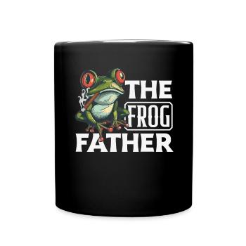 Grenouille amphibie chasseur passionné grenouille - Mug uni - noir - Devant