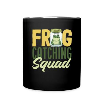 Grenouille amphibie chasseur passionné grenouille - Mug uni - noir - Devant