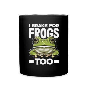 Grenouille amphibie chasseur passionné grenouille - Mug uni - noir - Devant
