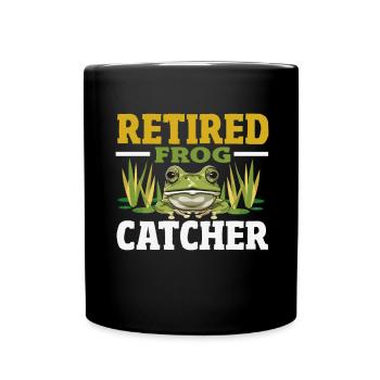 Grenouille amphibie chasseur passionné grenouille - Mug uni - noir - Devant