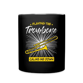 Brass Music Trombonist Trombone - Tasse einfarbig - Schwarz - Vorne