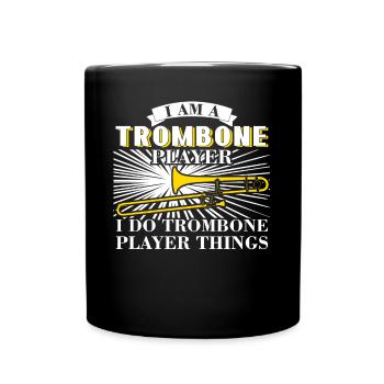 Trombone Trombonist - Tasse einfarbig - Schwarz - Vorne