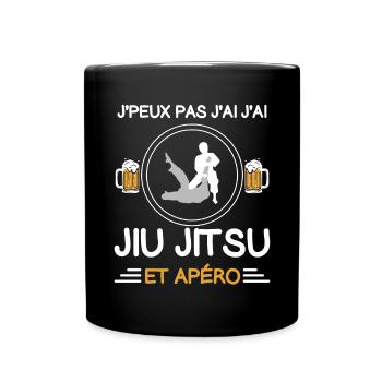 I can't I have Jiu Jitsu Aperitif Judoka - Tasse einfarbig - Schwarz - Vorne