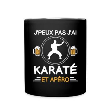 je peux pas j'ai karaté apéro karatéka - Mug uni - noir - Devant