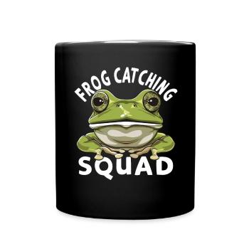Frogs Catch Frog Hunter Frog Catcher - Full Colour Mug - black - Front