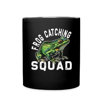 Frogs Catch Frog Hunter Frog Catcher - Full Colour Mug - black - Front