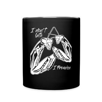 Praying Mantis Insect - Full Colour Mug - black - Front