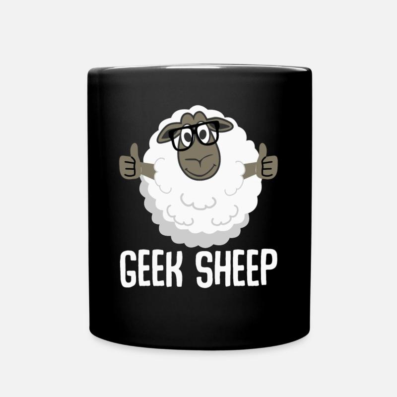 Berger Sheep Geek - Mug uni - noir