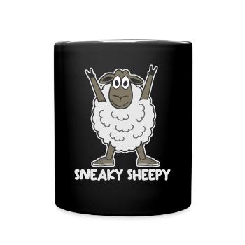 Sneakers Sheep - Full Colour Mug - black - Front