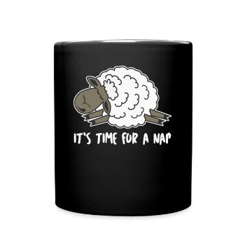 Brebis endormies - Mug uni - noir - Devant