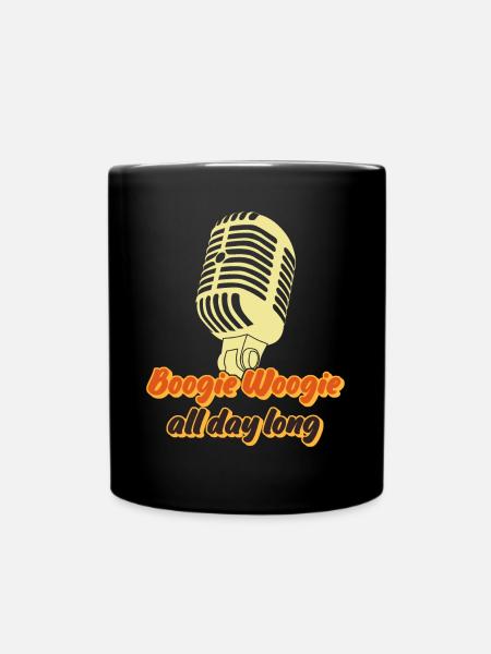 Boogie Woogie Dancing Swing - Full Colour Mug - black