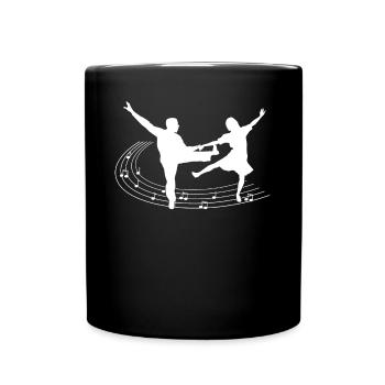 Swing Dancer Boogie Woogie Dancing - Full Colour Mug - black - Front