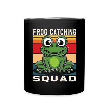 Frogs Catch Frog Hunter Frog Catcher - Full Colour Mug - black - Front