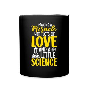 Making A Miracle With Lots of Love Vitro - Full Colour Mug - black - Front