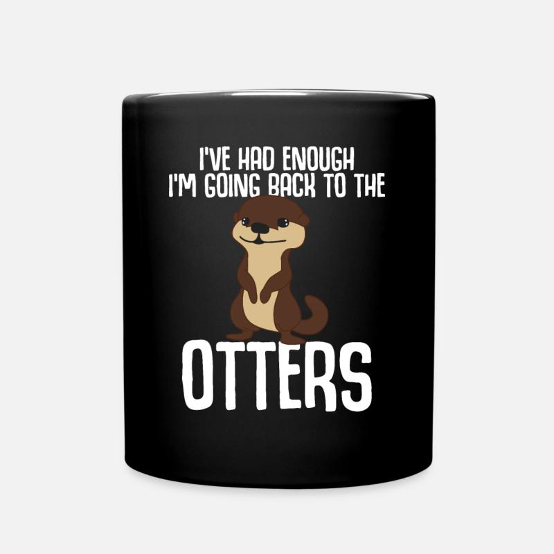 Loutres Loutres - Mug uni - noir