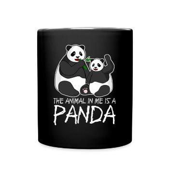 Pandas Panda géant Panda Ours - Mug uni - noir - Devant