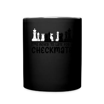Chess Pieces Chess Set Chess Player - Full Colour Mug - black - Front