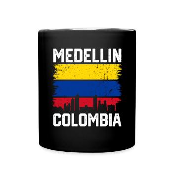 Medellin Colombie Drôle Colombien Hispanique Latino - Mug uni - noir - Devant