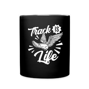 Leichtathletik Leichtathletikspiele - Tasse einfarbig - Schwarz - Vorne