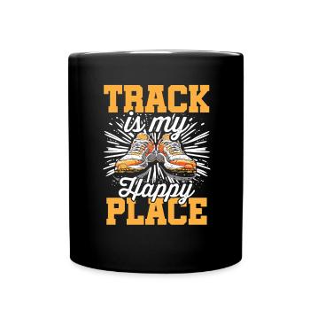 Leichtathletik Leichtathletikspiele - Tasse einfarbig - Schwarz - Vorne