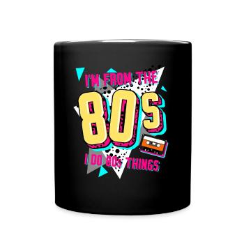 80s Retro Disco 1980 - Full Colour Mug - black - Front