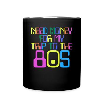 80s Music Tape Disco 1980 Vintage - Tasse einfarbig - Schwarz - Vorne