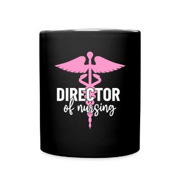 Directrice des soins infirmiers Infirmière drôle RN Healthcare - Mug uni - noir - Devant