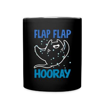 Ocean Animal Diving Stingray Mantarochen - Tasse einfarbig - Schwarz - Vorne