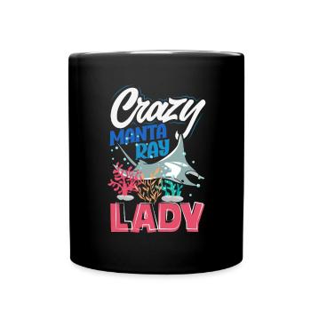 Ocean Animal Diving Stingray Mantarochen - Tasse einfarbig - Schwarz - Vorne