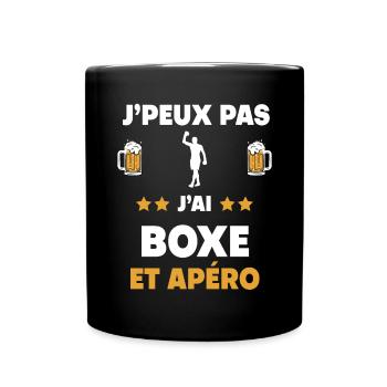 I can't I boxed man aperitif gift - Full Colour Mug - black - Front