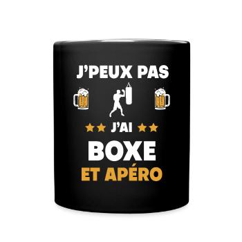 I can't I boxed aperitif gift - Full Colour Mug - black - Front