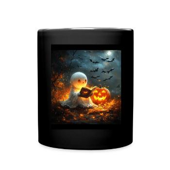 Cadeau d’Halloween Femmes Hommes Enfants Décoration - Mug uni - noir - Devant