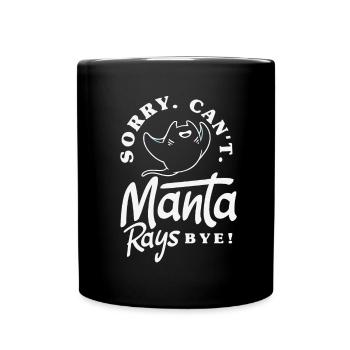 Ocean Animal Diving Stingray Mantarochen - Tasse einfarbig - Schwarz - Vorne
