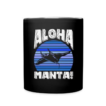 Ocean Animal Diving Stingray Mantarochen - Tasse einfarbig - Schwarz - Vorne