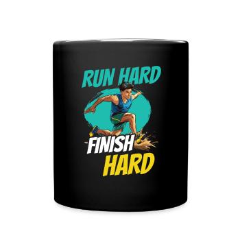 Leichtathletik Leichtathletikspiele - Tasse einfarbig - Schwarz - Vorne