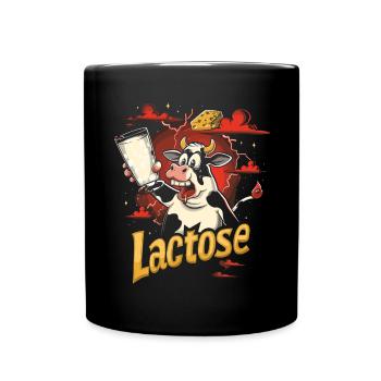 Tolérant au lactose ou intolérant au lactose - Mug uni - noir - Devant