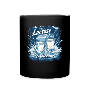 Tolérant au lactose ou intolérant au lactose - Mug uni - noir - Devant