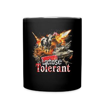 Tolérant au lactose ou intolérant au lactose - Mug uni - noir - Devant