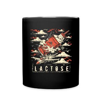 Tolérant au lactose ou intolérant au lactose - Mug uni - noir - Devant