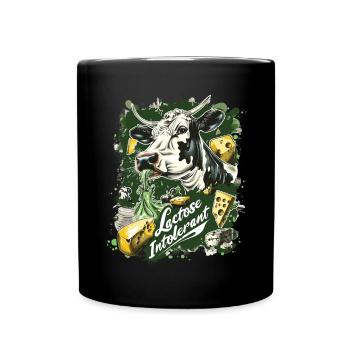 Tolérant au lactose ou intolérant au lactose - Mug uni - noir - Devant
