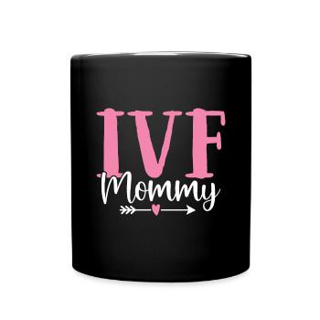 IVF Mommy Embryology IVF Pineapple Egg Retrieval - Full Colour Mug - black - Front