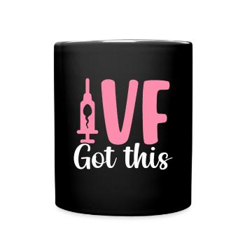 IVF Got This Funny One In Eight IVF Infertility - Full Colour Mug - black - Front
