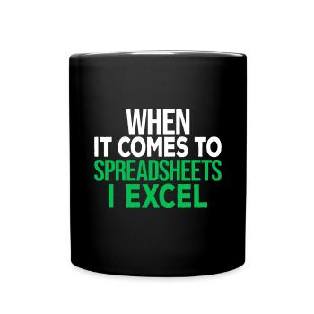 Funny Accountant CPA Accounting Tax Analyst - Full Colour Mug - black - Front