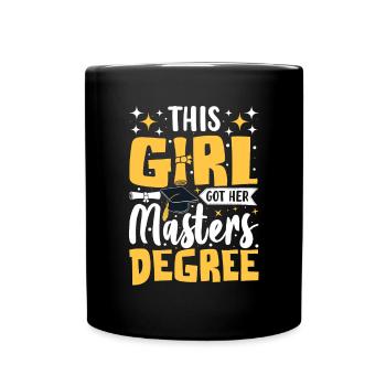 Lustige Masterklasse 2024 MBA Damen Masters - Tasse einfarbig - Schwarz - Vorne
