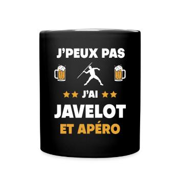 I can't I have Javelin Aperitif Geschenk - Tasse einfarbig - Schwarz - Vorne