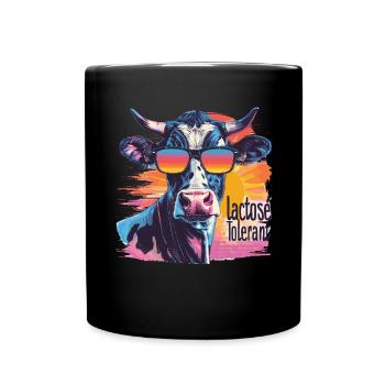 Tolérant au lactose ou intolérant au lactose - Mug uni - noir - Devant