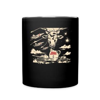 Lactose tolerant or lactose intolerant - Full Colour Mug - black - Front
