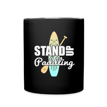 SUP Stand Up Paddle - Mug uni - noir - Devant