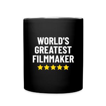 Plus grand cinéaste du monde : Réalisation drôle - Mug uni - noir - Devant